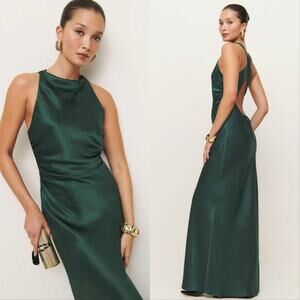 New Reformation Anaiis Silk Dress